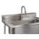 TRINITY EcoStorage 41.7 in. W x 24 in. D NSF Stainless Steel Utility Sink w/ Pull out Faucet