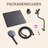 12-Inch Raincan Shower Heads with 9-Setting Handheld Spray and Adjustable Curved Extension Arm Combo Matte Black-122060504