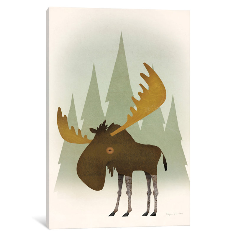 « forest orignal », reproduction d’impression sur toile, H 40 po x l 26 po x P 1,5 po, Toile tendue, Pas de tapis