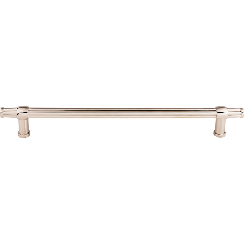 Luxor Appliance Pull, Polished Nickel, 12" Center to Center