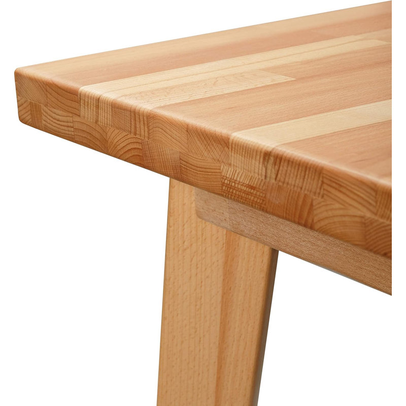 Rosalie solid wood dining table, Beech Heartwood, 75cm H x 110cm L x 75cm W