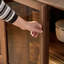 Buffet simple en bois de noyer noir-1225541292