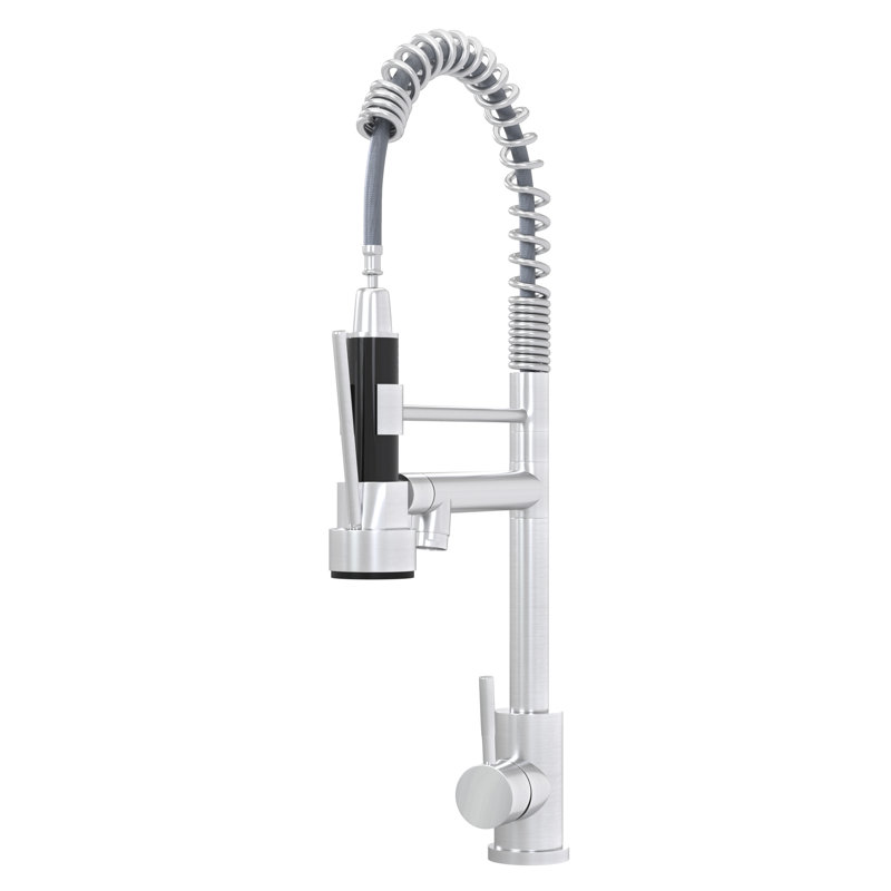 Brushed Nickel Kitchen Tap - Stainless Steel 304, Ensuring A Smooth And Leak- Operation Sleek Modern Sink Faucet Nickel, Made Of 304
