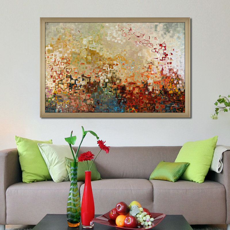 " Wherever You Go. Joshua 1:9 " by Mark Lawrence, 21.5" H x 27.5" W x 0.75" D, Champagne Framed