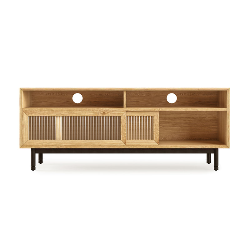 Munro Media Stand Walnut, White Oak