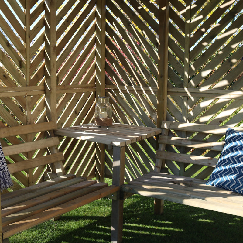 Siguna Solid Wood Outdoor Bench