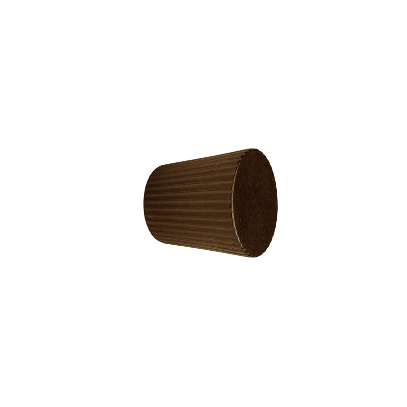 Flute Bronze Conical Knob, Silicon Bronze Rust