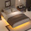 Lit plateforme avec lumières DEL Barcroft-1399655800-1399655805