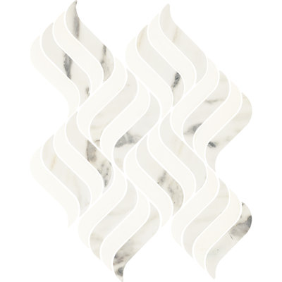 Daltile Eclessia marbre pierre naturelle mosaïque polie (10 PCS par carton) (11,40 pieds carrés par carton)