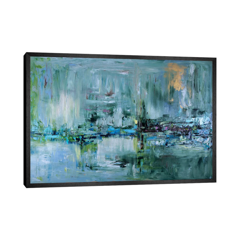 Awakening 1 Piece Painting on Canvas, 101.6 cm H x 66.04 cm W, Black Framed