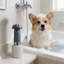 Machine à shampooing automatique pour animaux, gris-131216738