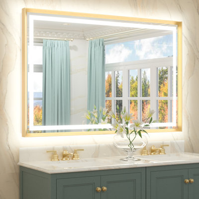 Dineen Front and Backlit LED Bathroom Vanity Mirror