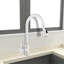 Robinet de cuisine avec douchette extractible noir mat-63682698