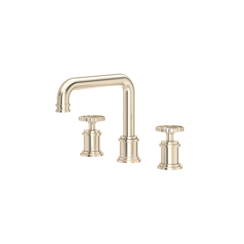 Armstrong Widespread Lavatory Faucet With U-Spout, English Gold