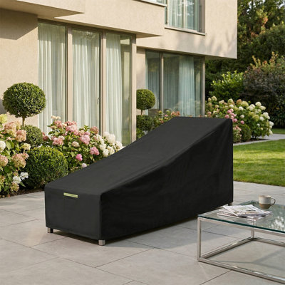 Waterproof All-Weather Patio Chaise Lounge Cover, 600D Heavy Duty Outdoor Cover Furniture for Pool & Patio