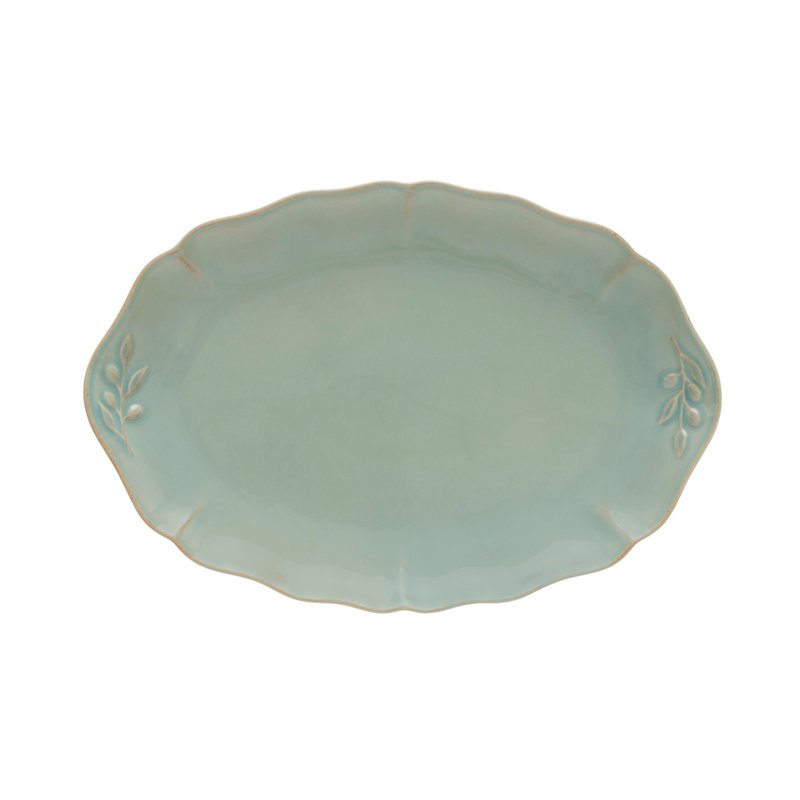 Alentejo Stoneware Platter, Turquoise