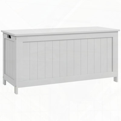 Storage Chest with 2 Safety Hinges and Wooden Box Design