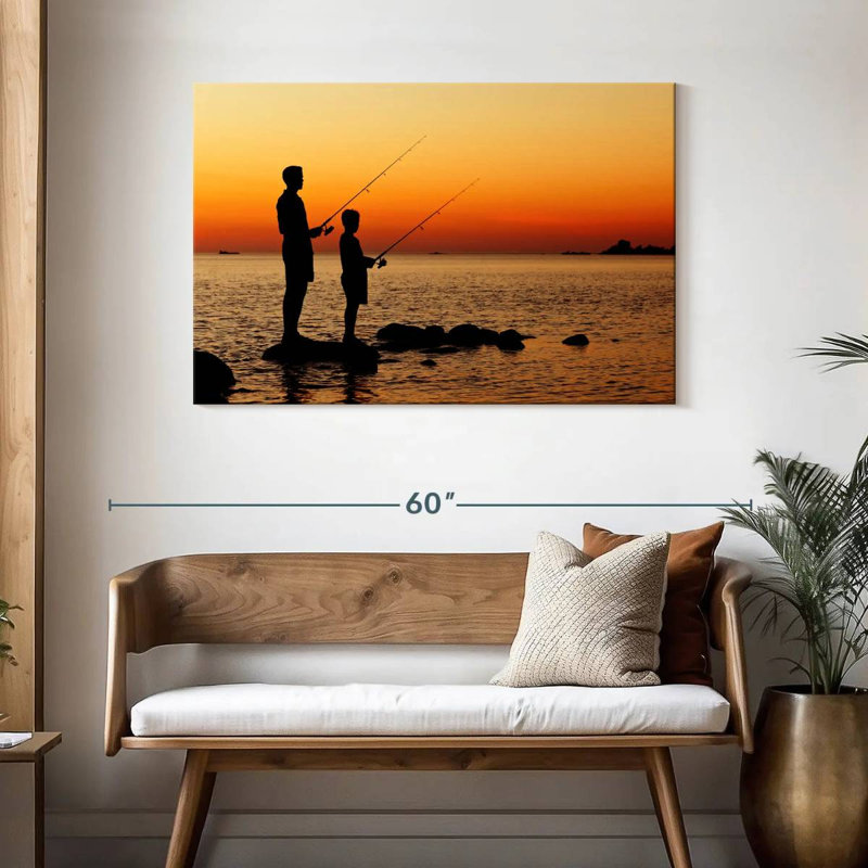 Senne Dad And Son Pêche, H 30 po x l 45 po