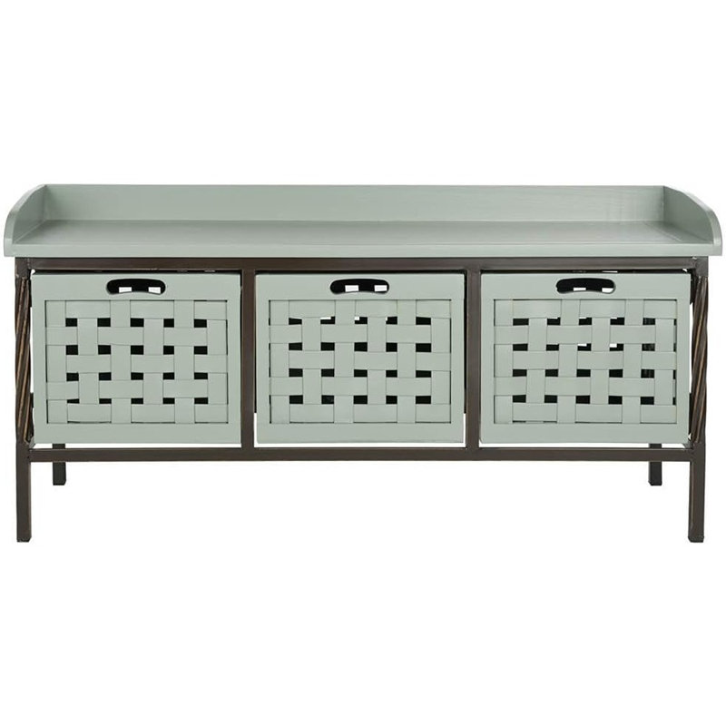Banc de rangement en bois American Filbert Collection American Homes