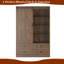 Armoire rustique avec porte coulissante et porte coulissante