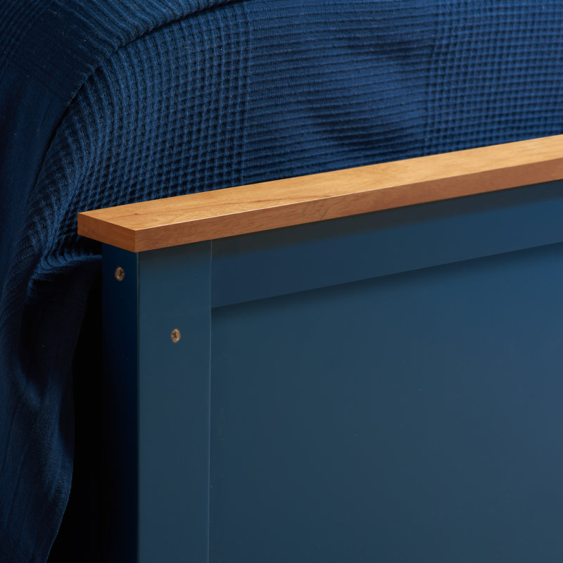 Ottoman Storage Bed With Sprung Mattress, Single (3'), Navy