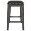 Ensemble de 5 tables de bar en bois à hauteur de comptoir avec 2 tabourets et 2 chaises, blanc-224285372-224285370-224285373