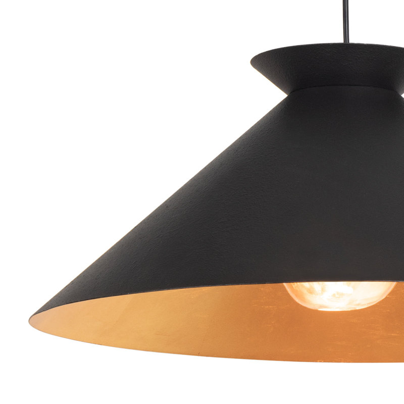 Viggo 1 - Light Pendant, 10.25" H x 24" W x 24" D, Blackened Steel