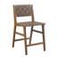 Tabouret de comptoir en similicuir tissé H 24 po
