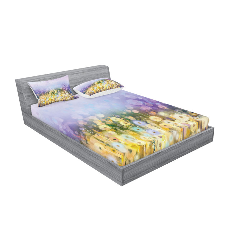 Drap-housse et coussin décoratif Ambesonne, Ensemble de draps pour très grand lit californien