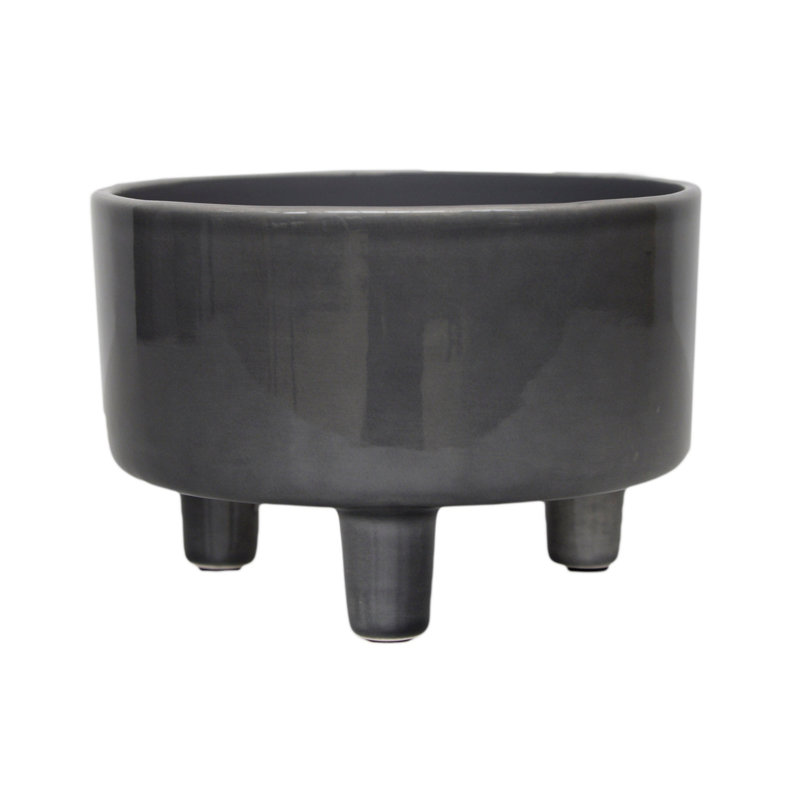 Ceramic Cachepot, 14cm H x 19cm W x 19cm D