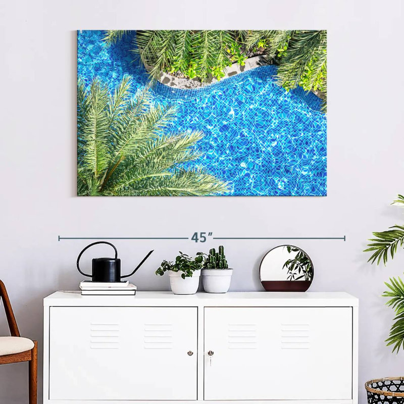 Sireci Poolside Palm Trees, 26" H x 39" W