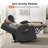Power Reclining Loveseat Sofas with Heat, Console and Massage, Cup Holders, Fabric Upholstered-608383569