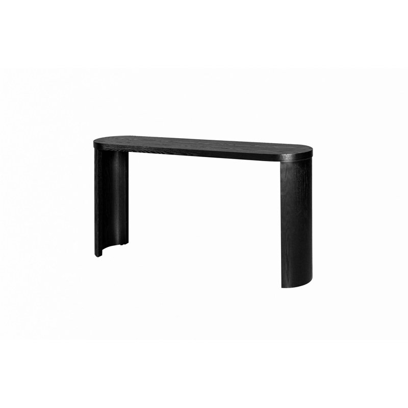 60"Thick Top Entryway Table, Black