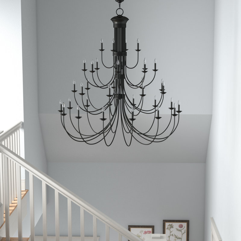 Arunvir 38 - Light Dimmable Classic / Traditional Chandelier, Bronze