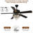 52In Ceiling Fan Light With Remote Control