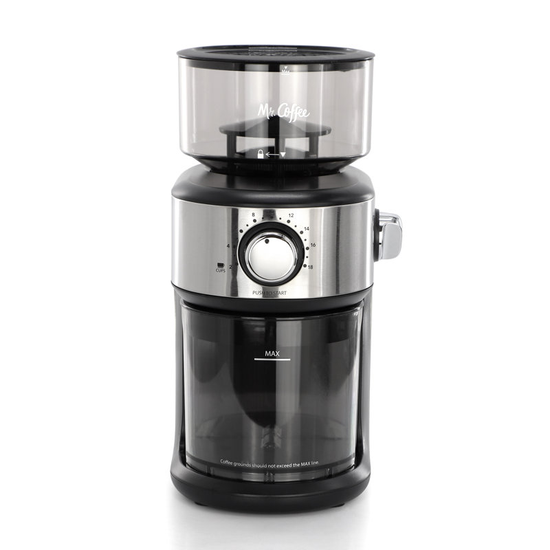 Mr. Coffee 18 Cup Automatic Burr Grinder with Removable Bean Hopper