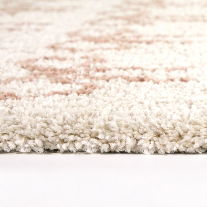 Emilie Cream Kids Dainty Bows Area Rug, 5'3" x 7'