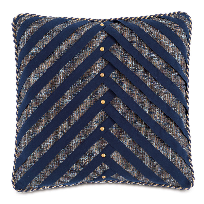 Arthur Square Pillow Cover & Insert, Faux down