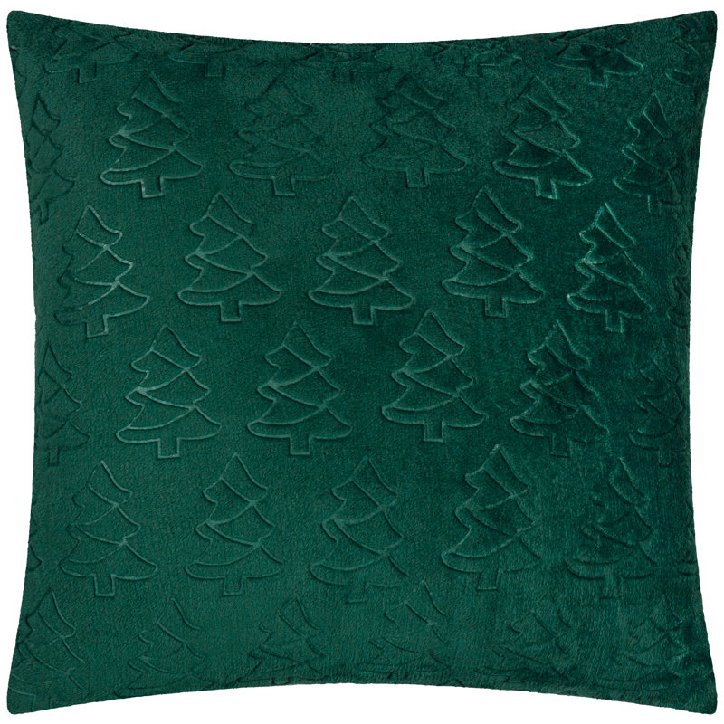 Festive Tree Emerald Square Cushion, Pillow Cover Only - No Insert