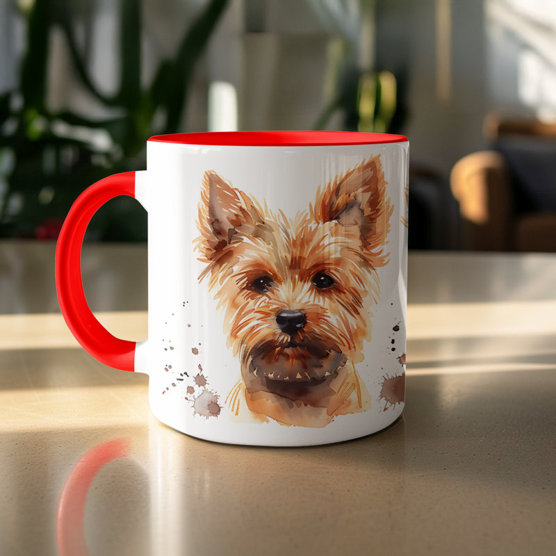 Ceramic Coffee Mug, 2, Red