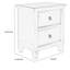 Table de chevet 2 tiroirs Hutner-528757016