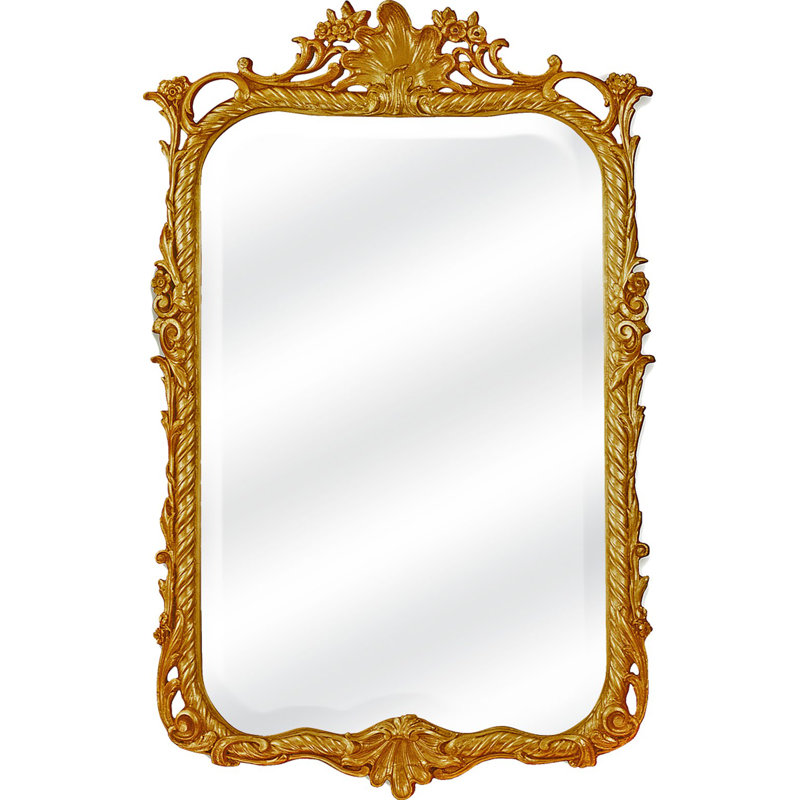 The Chateauneuf Flat Beveled Wall Mirror, 50" x 32.5" 