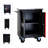 Steel Cabinet With Key Locking - Black&Red Multi Feature