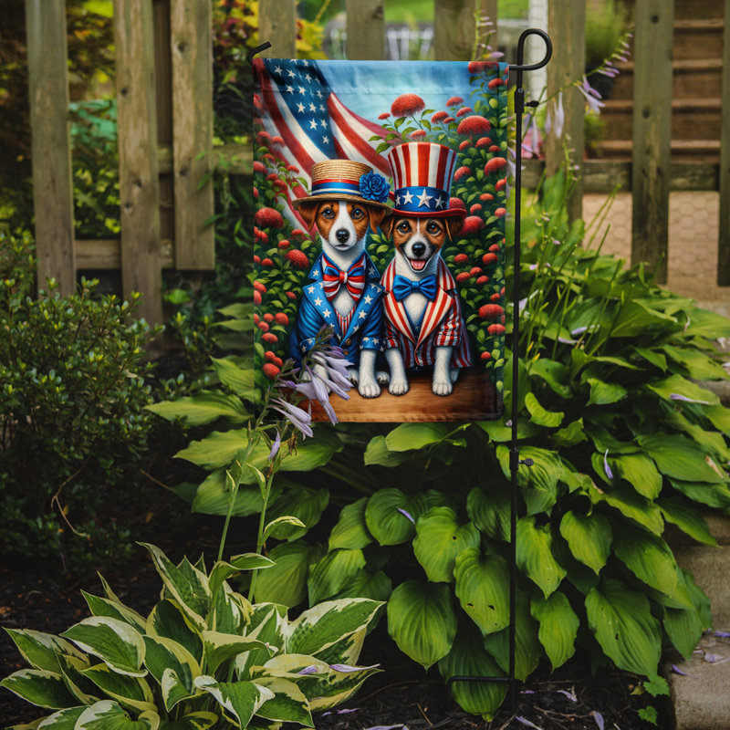All American Garden Flag, Jack Russell Terrier