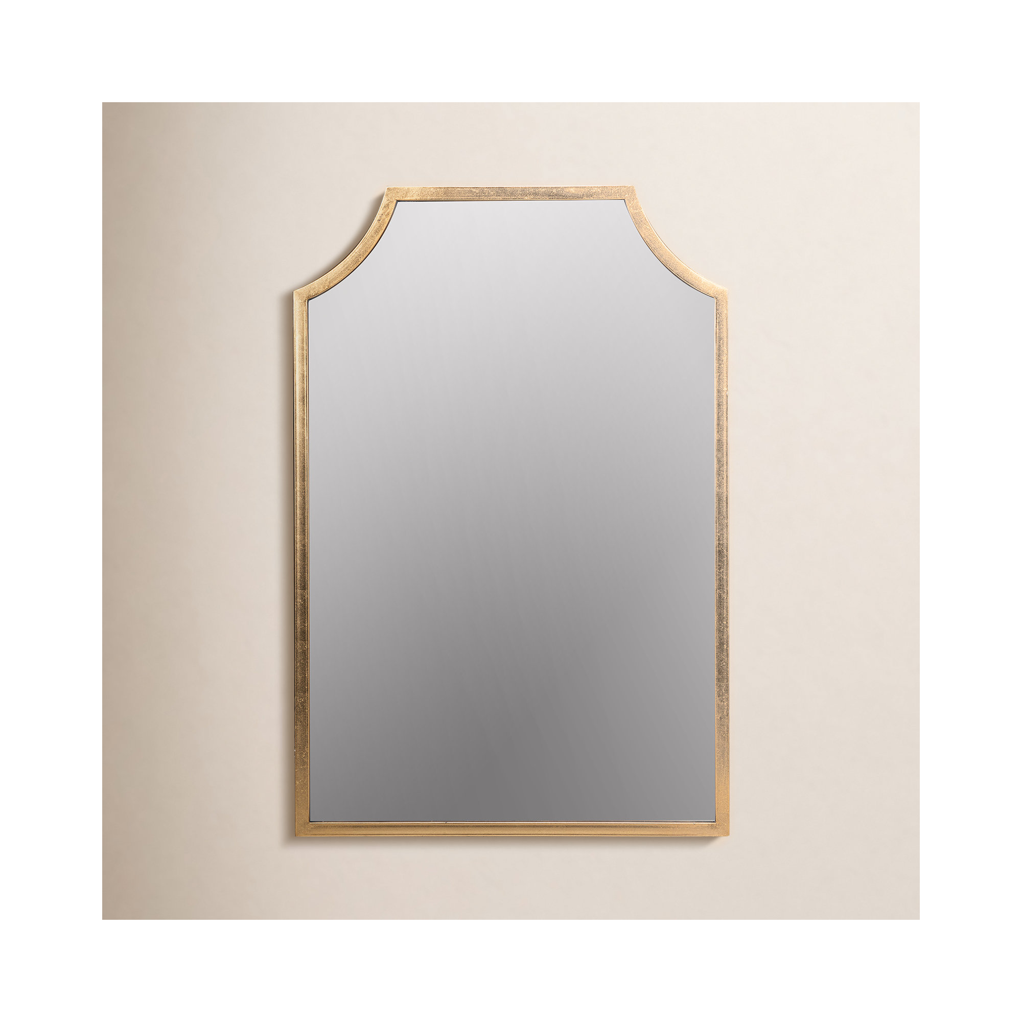 Simone Metal Arch Mirror, Gold