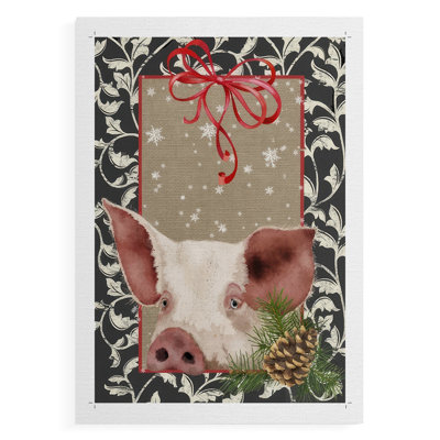 County Christmas Farm II - Impression sur toile seulement - NON-CADRE