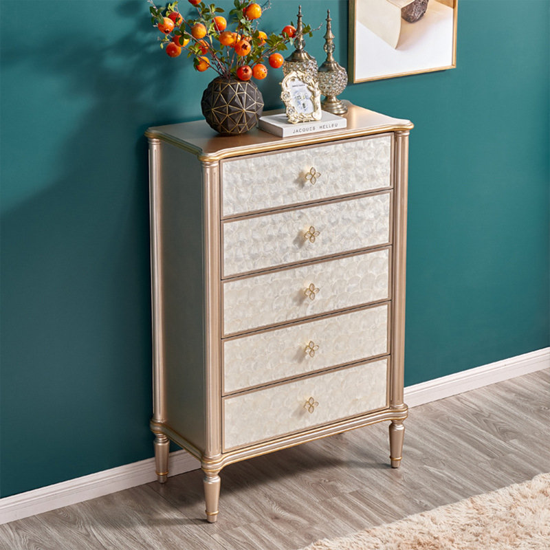 Light Luxury Shell Accent Chest