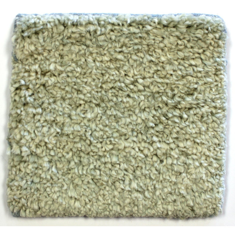 Fieldangora Wool Area Rug in Green, Rectangle 6' x 9'
