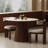 Beige Round Sintered Stone Dining table-1951697642