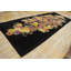Tapis de couloir noir antique Antique Art Deco